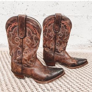 TONY LAMA WOMENS VAQUERO CLAY COWBOY BOOTS